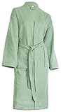 Brandsseller Unisex Bademantel aus Baumwolle L – Leichter Morgenmantel...