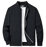 MAGCOMSEN Herren Übergangsjacke Bomber Blouson Jacke Stehkragen Casual...