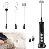 Wiederaufladbar Milchschäumer, USB Elektrischer Milchaufschäumer...