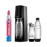 SodaStream Wassersprudler TERRA Vorteilspack mit CO2-Zylinder, 2x 1L...