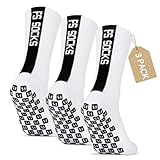 Gohanny Fußballsocken 3 Paar Rutschfeste Fußballsocken Sportsocken Herren...