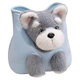 Hund Handtasche Kuscheltier, Plüschhund Welpen Tragetasche Stofftier...