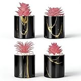 Rylae Künstliche Sukkulenten, 4 Stück Kleine Sukkulenten Kunstpflanze,...