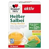 Doppelherz Heißer Salbei mit Honig und Menthol - Vitamin C und Zink zur...