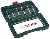 Bosch Accessories 6tlg. Hartmetall Fräser Set (für Holz, Ø-Schaft 8 mm,...