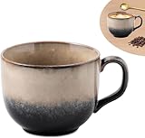 Vintage Keramik tasse 480ml suppentassen mit henkel,Große kaffeetasse 16oz...
