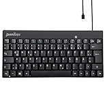 Perixx PERIBOARD-422 Kabelgebundene kompakte Mini Tastatur, USB C...