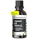 natural elements Vitamin D3 Tropfen – 1000 I.E. pro Tagesdosis (1...