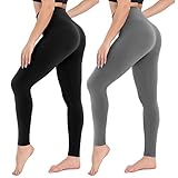 Campsnail Damen Leggings Sporthose mit Hohem Bund - Lang Yogahose Laufhose...