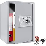 KESSER® Elektr. Tresor | 50x35x34,5 XXL | Türstärke 4mm | Elektronischer...