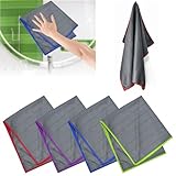 Zuxbolf 4 X Fensterputztücher Carbon Tücher Mikrofasertuch Streifenfrei...