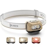 WUBEN H4 Stirnlampe LED Wiederaufladbar, 800 Lumen Stirnlampe, IP68...