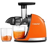 AMZCHEF Entsafter Gemüse und Obst Testsieger - Entsafter Slow Juicer mit...