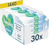 Pampers Harmonie Aqua Baby Feuchttücher Box, 1440 Tücher (15 x 96),...