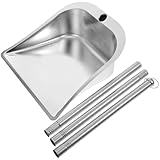 TOPPERFUN Kehrschaufel mit Dreiteiligem Griff Langlebige...