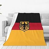 Süße Decke mit deutscher Flagge, weiches Flanell, Überwurfdecke, leicht,...