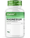 Magnesium Malat - 240 Tabletten mit 1000 mg - Hochdosiertes Magnesiummalat...