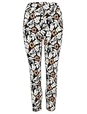 ROADSIGN australia Damen Leggings Capri-Hose mit tropischem Muster...