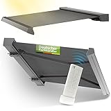 EKOVIA Vollkassettenmarkise „Premium“ 5x3m Anthrazit | Elektrische...