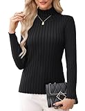 Aottori Pullover Damen Elegant Winter Rollkragenpullover Strickpullover...