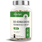 Ashwagandha KSM-66 Kapseln – 550mg (hochkonzentriertes 10:1 Ashwaganda...