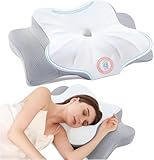DONAMA Memory Foam Kissen ergonomisches Nackenkissen Kopfkissen...