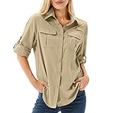 yeyity Hemd Damen UPF 50+ UV Schutz Langarmshirt Damen Outdoor...