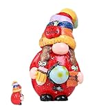 Opilroyn Weihnachtswichtel, Kunstharz-Zwerg, Tischdekoration, Heim-Zwerg,...