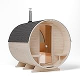 AZS-ENGINEERING 2KR Panorama Fasssauna Garten gartensaunas Outdoor Sauna...