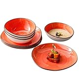 Kadum Potosi 8-teiliges Geschirrset für 4 Personen | Speiseteller...
