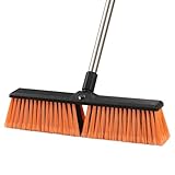 Mitclear 45cm Kehrbesen Besen mit Langem Stiel(163cm), Robuste Garten- &...