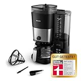 Philips All-in-1 Filterkaffeemaschine - integriertes Kegelmahlwerk für...