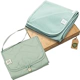 Jubi® Baby-Set: Wickelauflage & Babydecke – weiches 2-in-1 Bundle für...