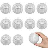 Niuhong 10 Pcs 3in Mini Runde Laterne Lampions Stofflaterne Kleine Laternen...