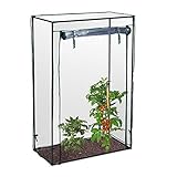 Relaxdays Tomatengewächshaus, Garten, Balkon, Foliengewächshaus Tomaten,...