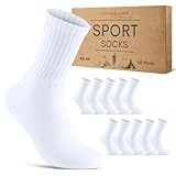 10 Paar Sportsocken Herren Tennissocken Baumwolle Atmungsaktive Crew Socken...