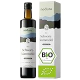 nedura® Schwarzkümmelöl BIO kaltgepresst (ungefiltert) 500ml – mit...