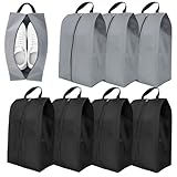 8 Stück Schuhbeutel Reise, wasserdichte Schuhtasche mit Reißverschluss,...