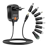12W Universal Netzteil 3V 4.5V 5V 6V 7.5V 9V 12V 1A AC DC Schaltnetzteil...