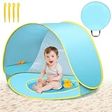 GQBVPN Strandmuschel Pop Up, Automatisches Tragbares Strandzelt mit...