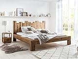 Woodkings Holz Bett 180x200 Queensburgh Doppelbett recycelte Pinie Holz...