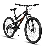 Mountainbike, 24/26/27,5 Zoll, Doppelfederung, 21-Gang-Scheibenbremse,...