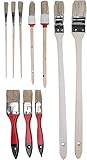 Werkzeyt Pinsel-Set 10-teilig - Für wasserbasierte Farben & Lacke -...
