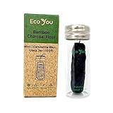 EcoYou Eco Floss | 1 Charcoal Dental Floss Refill + Glashalter | Mint &...