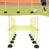 VANCHEMO Sprungstangen-Set Agility Trainingsstangen für konditionelles...