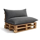 Gutekissen® Palettenkissen Set – Sitzkissen für Europaletten –...