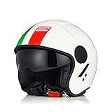 ORIGINE Motorradhelm Jethelm Rollerhelm mit Visier ECE Zertifizierung...