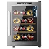 Cecotec Bolero GrandSommelier 1255 CoolWood E, für 12 Flaschen,...