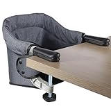 Toogel Klappbarer Tischsitz, Tragbarer Baby Hochstuhl mit Sicherheitsgurt,...