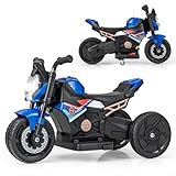 COSTWAY Elektro Motorrad Kinder, Elektromotorrad mit abnehmbaren...